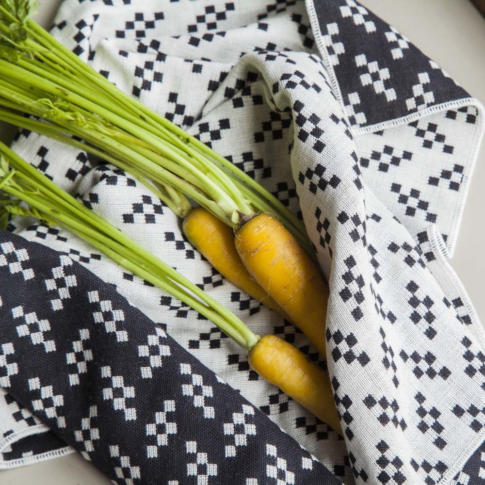 BITMAP TEXTILES - Zwei Geschirrhandtücher aus Baumwolle | Susan Kare | Areaware