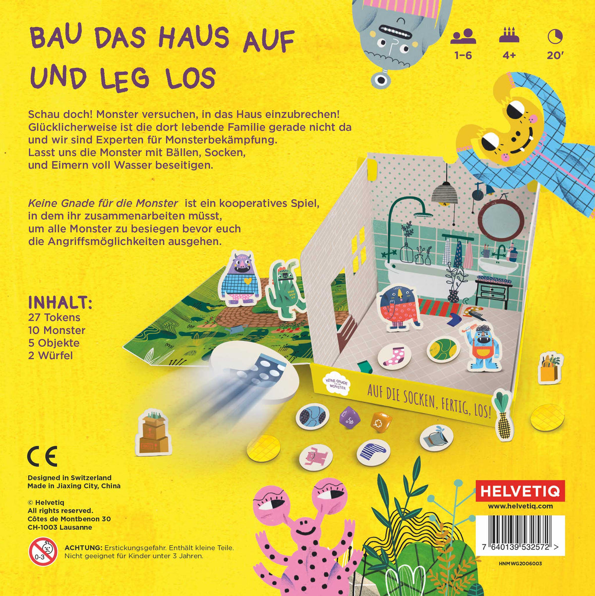 KEINE GNADE für die MONSTER | Cooperative PARTY GAME | German Edition | Helvetiq