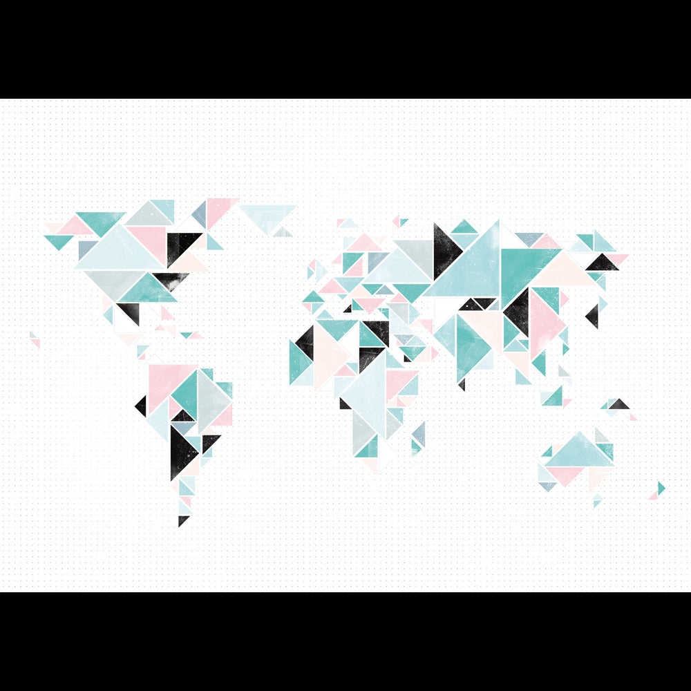 Carte triangulaire | CARTE DU MONDE graphique | Cartes impressionnantes