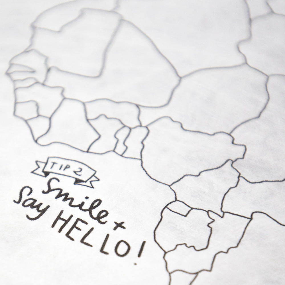 JOURNAL Map | Zerknüllte Reise-WELTKARTE | Awesome Maps