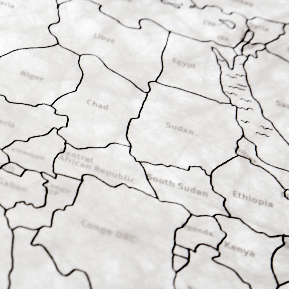 JOURNAL Map | Zerknüllte Reise-WELTKARTE | Awesome Maps