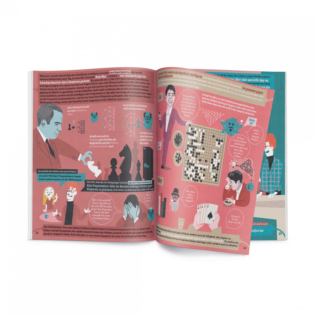 AVA im Land der Zukunft | Wie KÜNSTLICHE INTELLIGENZ funktioniert | KIDS-KNOWLEDGE BOOK | KINDER-WISSENBUCH | Ryszard Tadeusiewicz & Maria Mazurek | Helvetiq