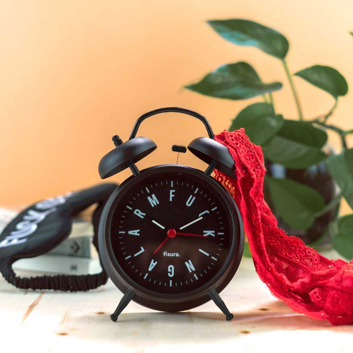 Wecker "Fucking Alarm" – Schwarz · Retro · Metall | Fisura