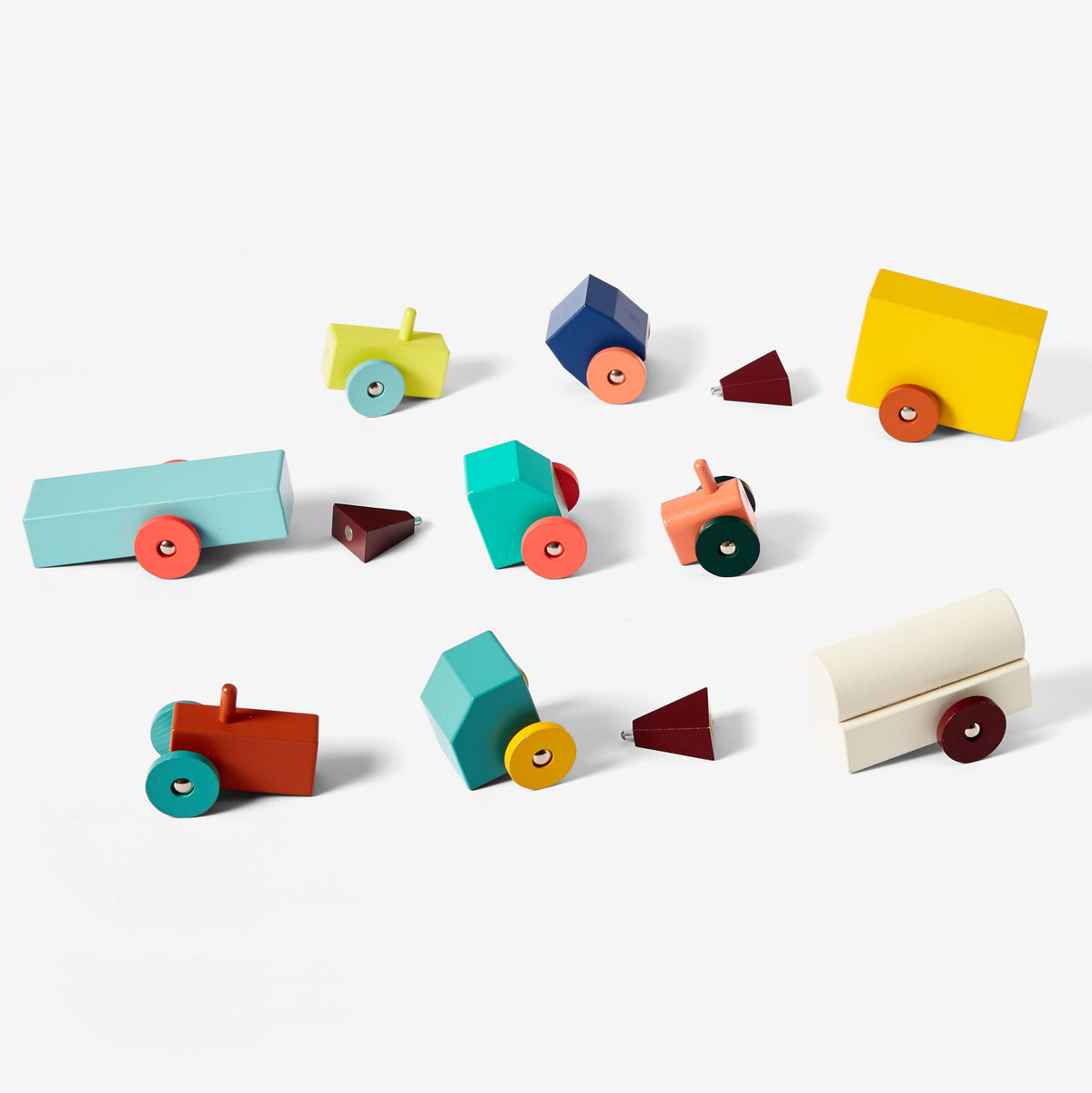 HOVERS TRACTORS - Holz-SPIELZEUG-TRAKTOREN | Floris Hovers | Areaware