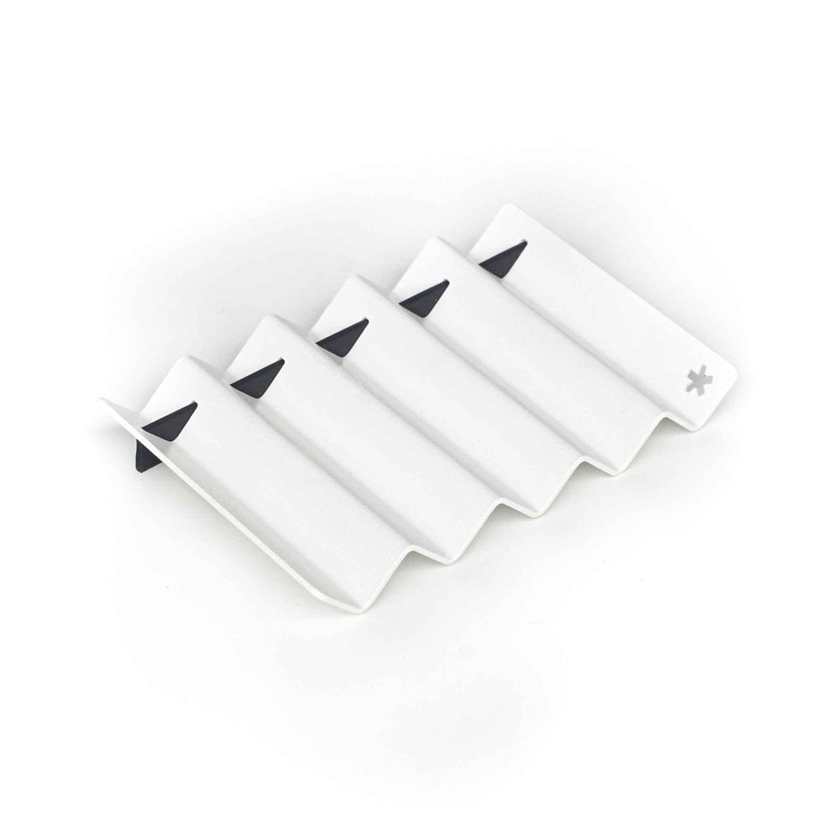 Soap Dish ZigZag – Flat Steel · 11 × 7 cm | Peppermint Products