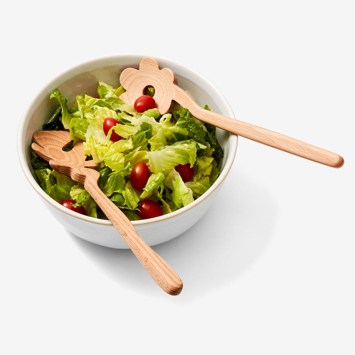 SERVING FRIENDS Flowers | WOODEN SPOONS & SALAD SERVER | Selena Liu | Areaware