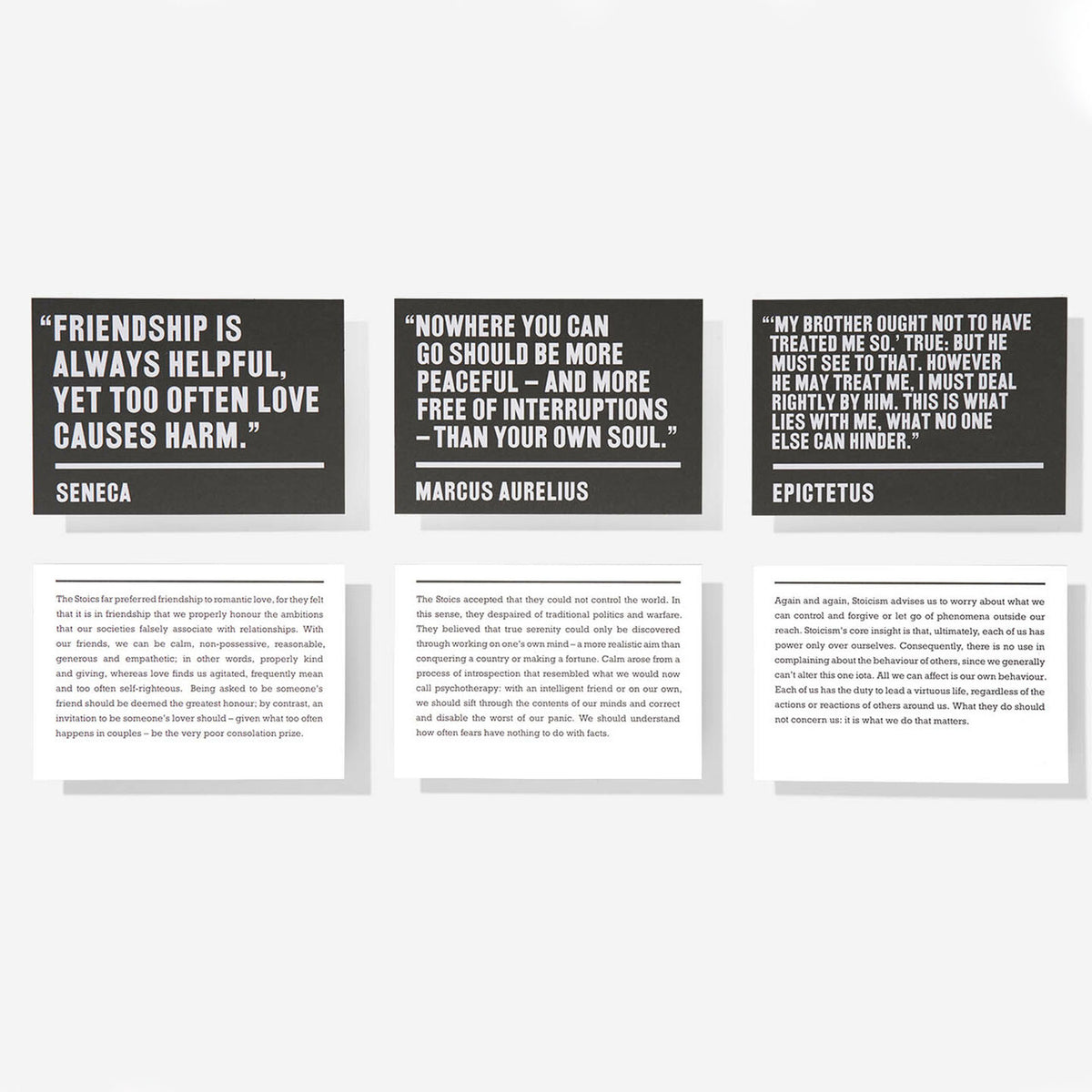 STOICISME | JEU DE CARTES | Édition anglaise | The School of Life