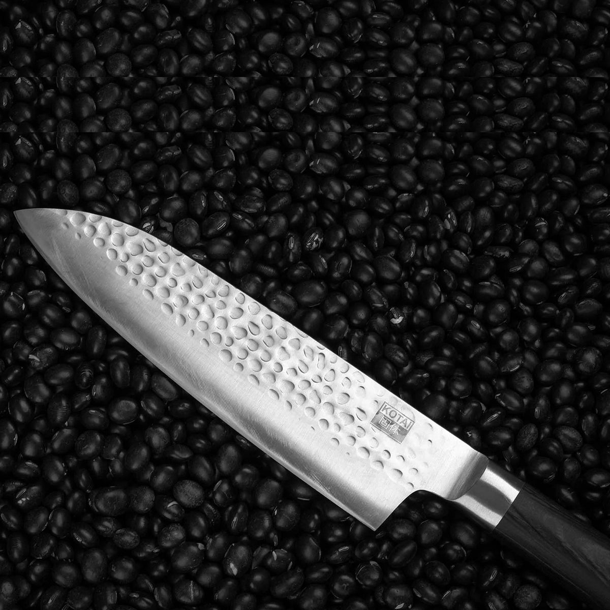SANTOKU | Multi-purpose KNIFE | wooden saya & bamboo gift box | 18cm blade | Kotai