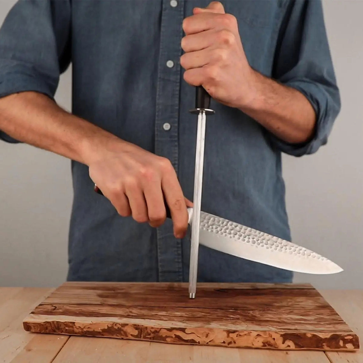 ACIER À AIGUISER | AIGUISEUR DE COUTEAU | Longueur de tige de 30 cm | Kotai
