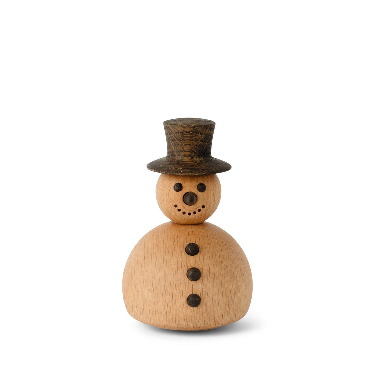 Træ-snemand "The Snowman" lille – eg · 9 cm | Spring Copenhagen