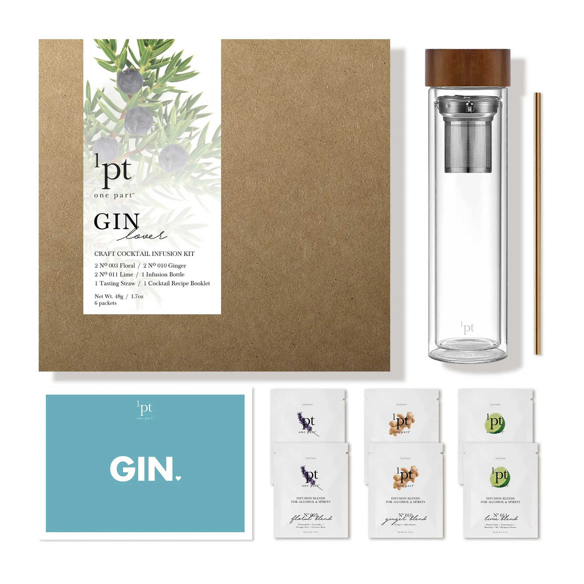 1PT GIN LOVER KIT | GIN COCKTAIL- & BAR-SET | Teroforma