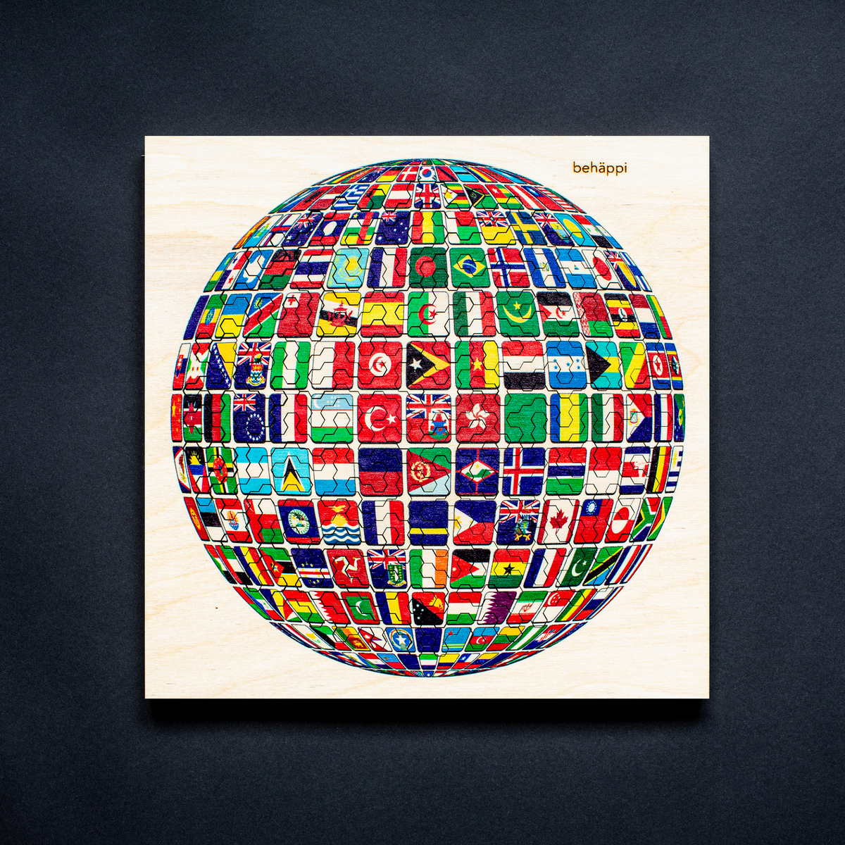 WORLD | Extraordinary Wooden IQ PUZZLES | Planetary Series | Level Hard | Behäppi