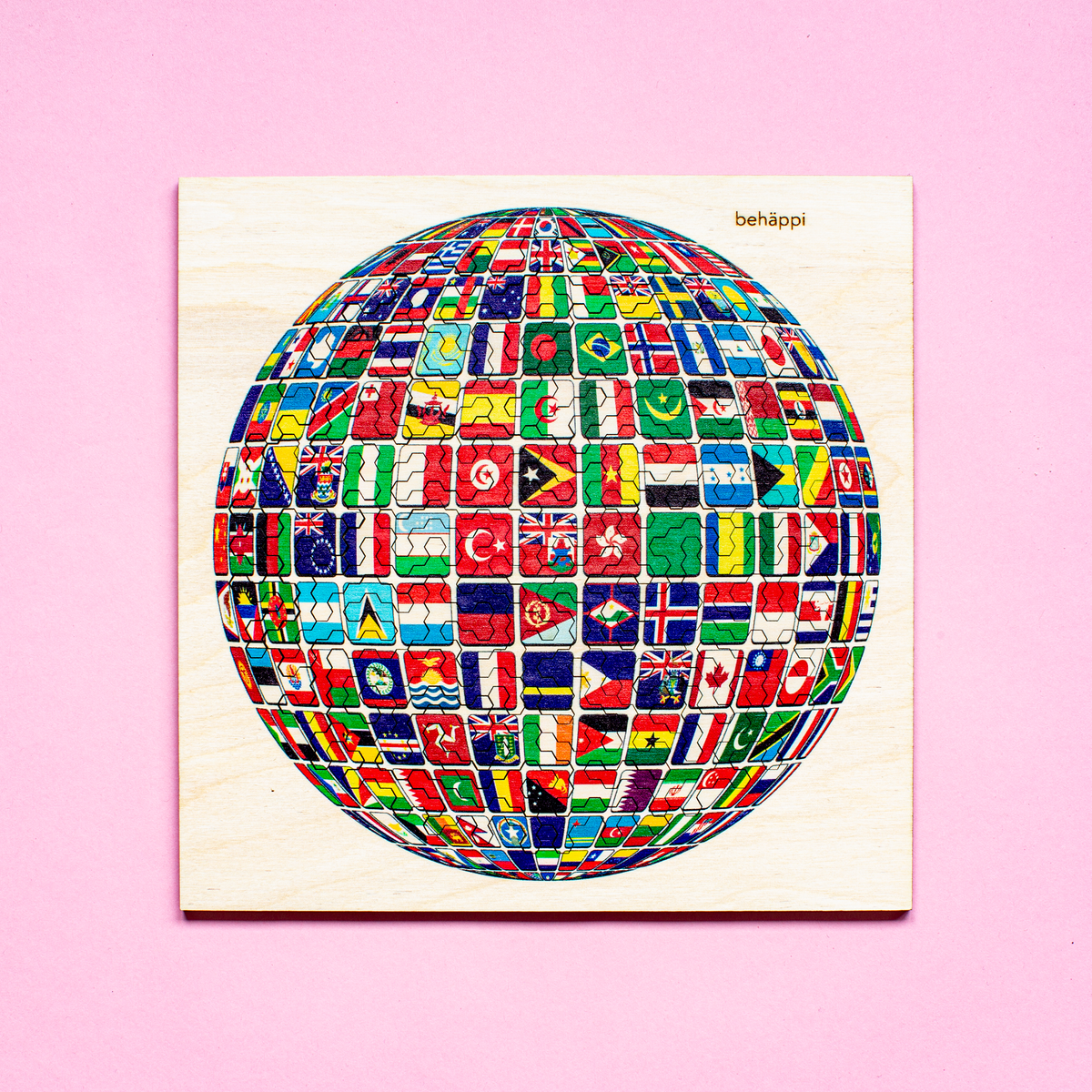 WORLD | Extraordinary Wooden IQ PUZZLES | Planetary Series | Level Hard | Behäppi