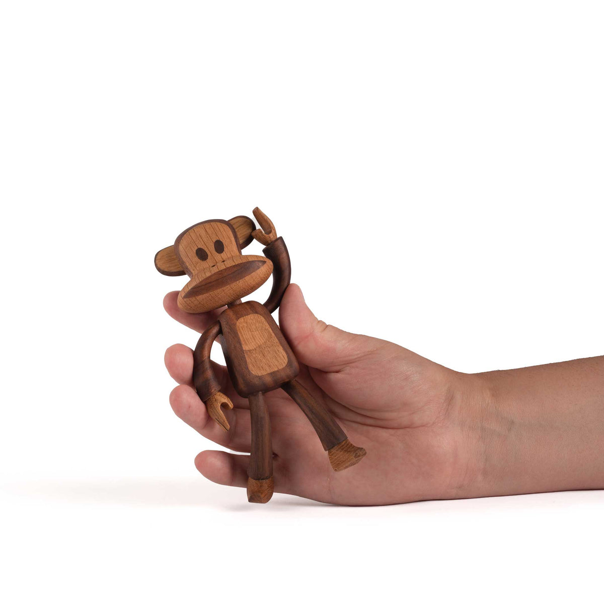 Wooden Figure Julius Small – Walnut/Oak · 14 cm | boyhood × Paul Frank