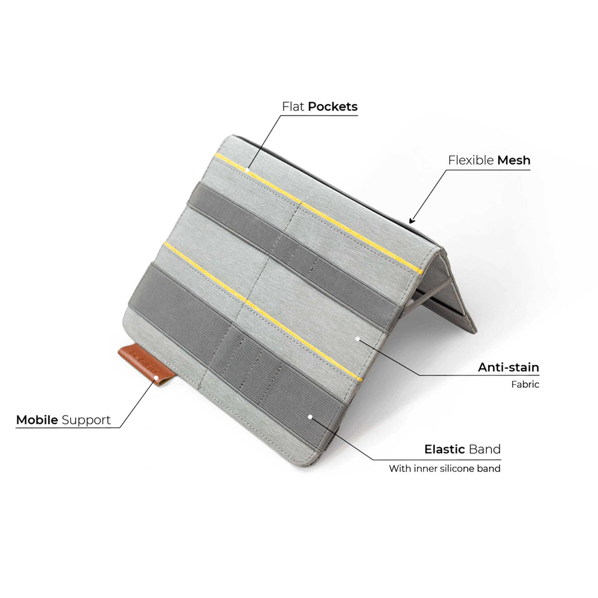 FOLD | 2-IN-1 tragbarer Schreibtisch-ORGANIZER | 30x21 cm | beblau