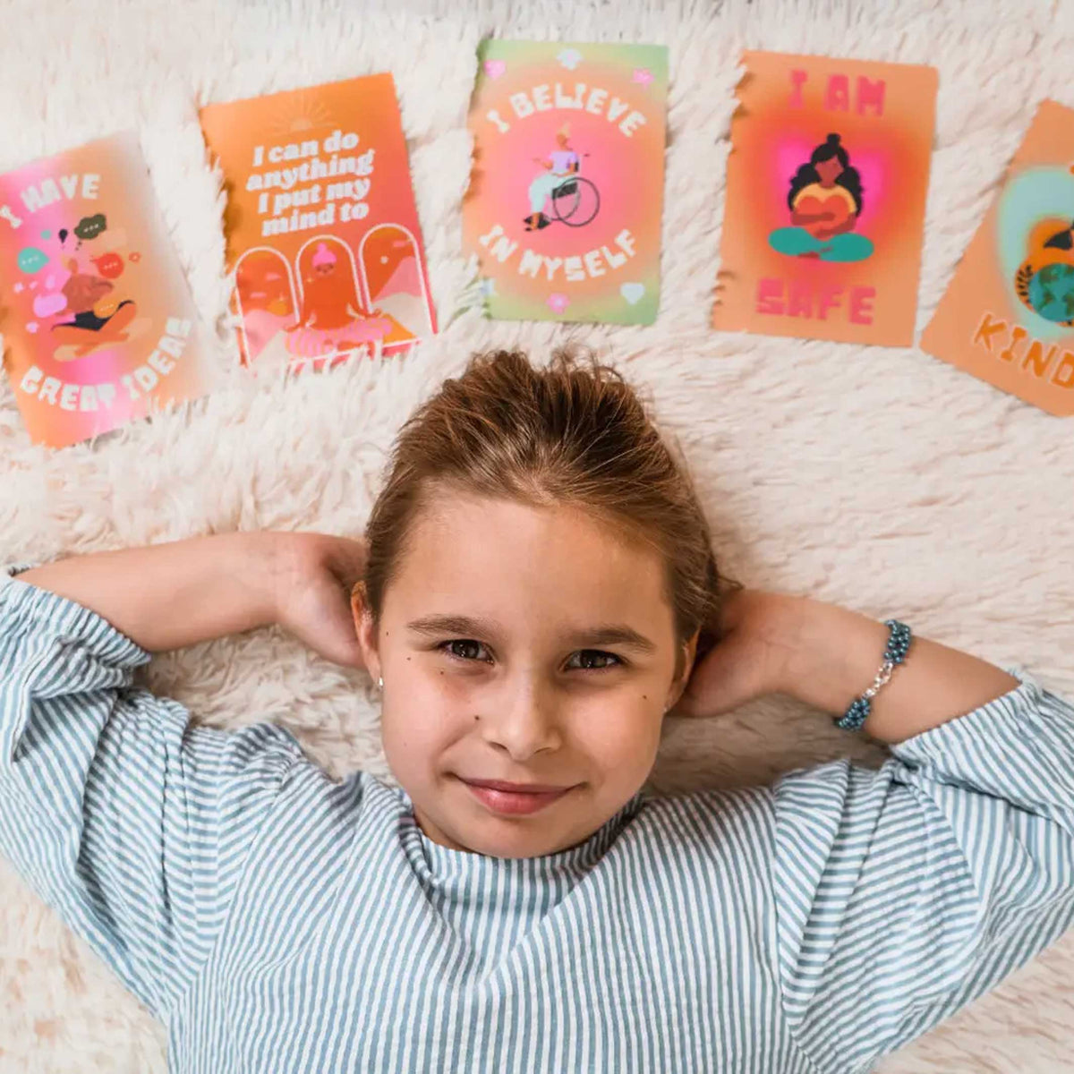 AFFIRMATION CARDS for KIDS | CARD SET | 30 SELF-AFFIRMATION exercises for children | IMYOGI
