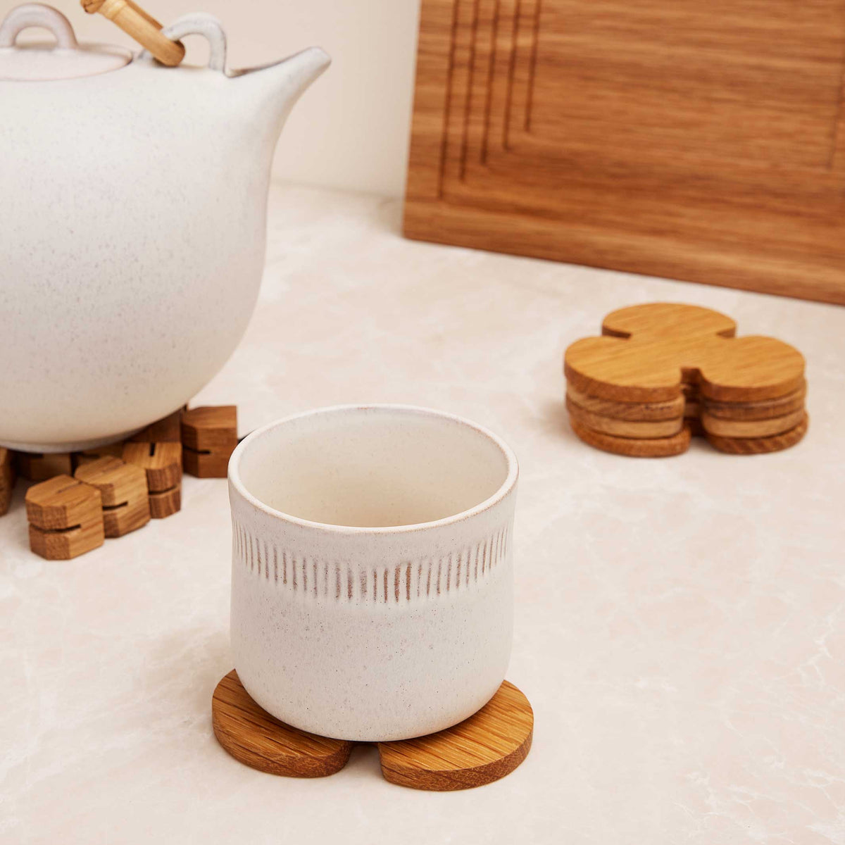 Topf-Untersetzer "Lucky Trivet" 2er-Set – Eiche | Spring Copenhagen