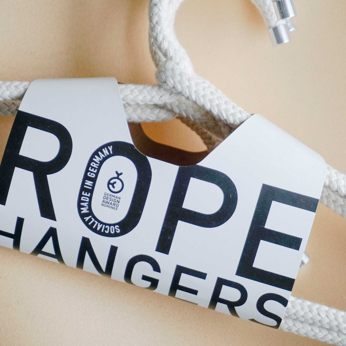 Cintre "Rope Hanger" – Coton · Noir | Peppermint Products