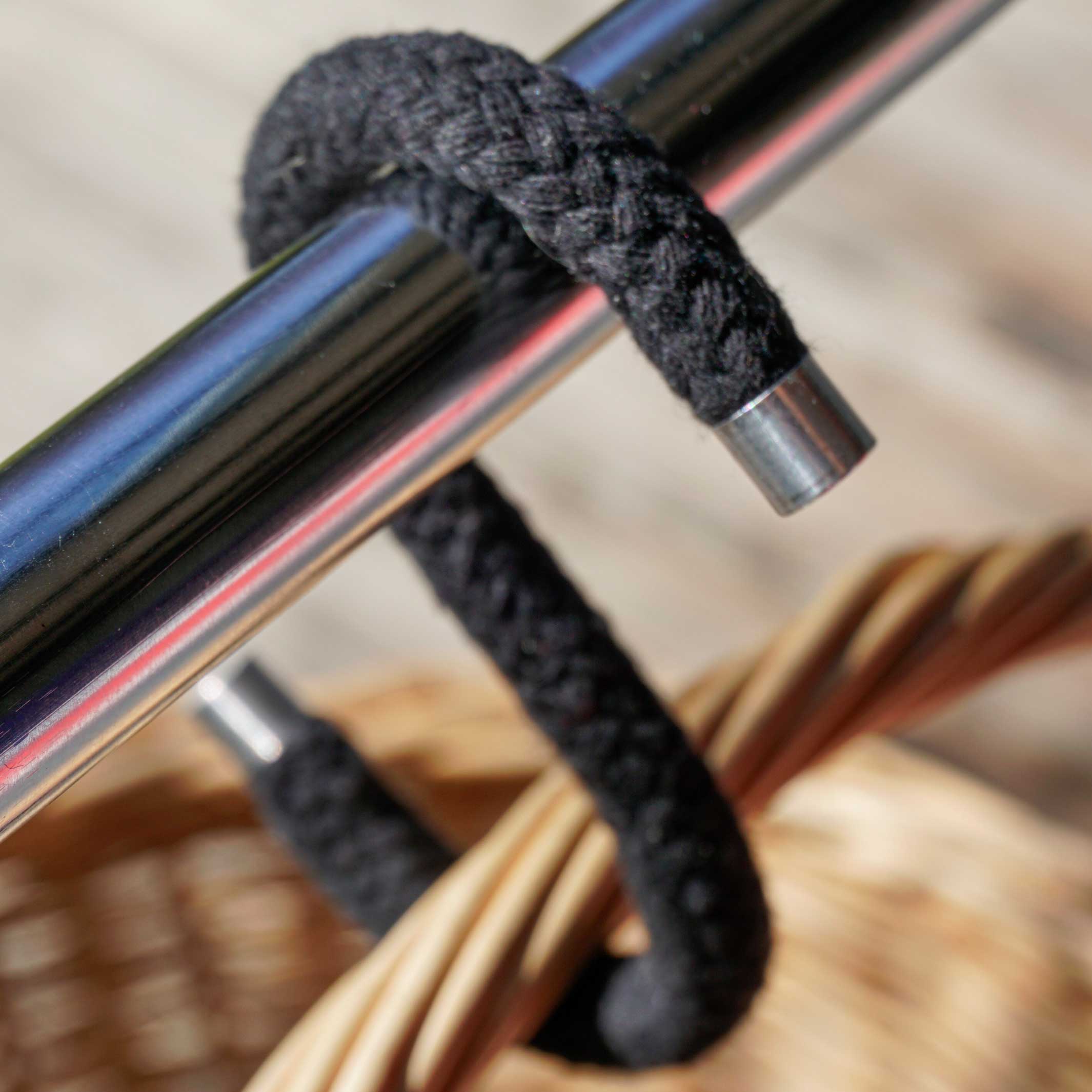 S-Haken "Rope Hook" – Baumwolle · Schwarz | Peppermint Products