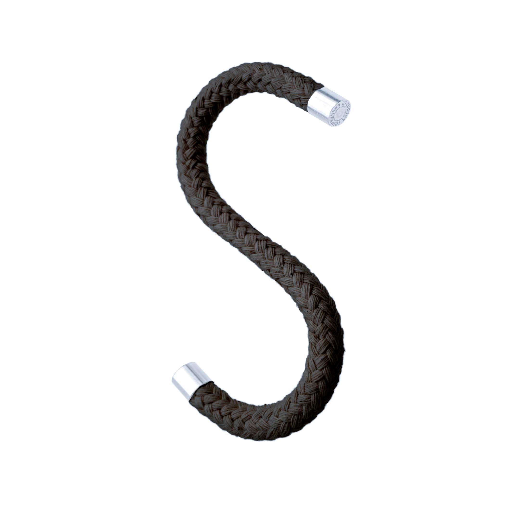 S-Haken "Rope Hook" – Baumwolle · Schwarz | Peppermint Products