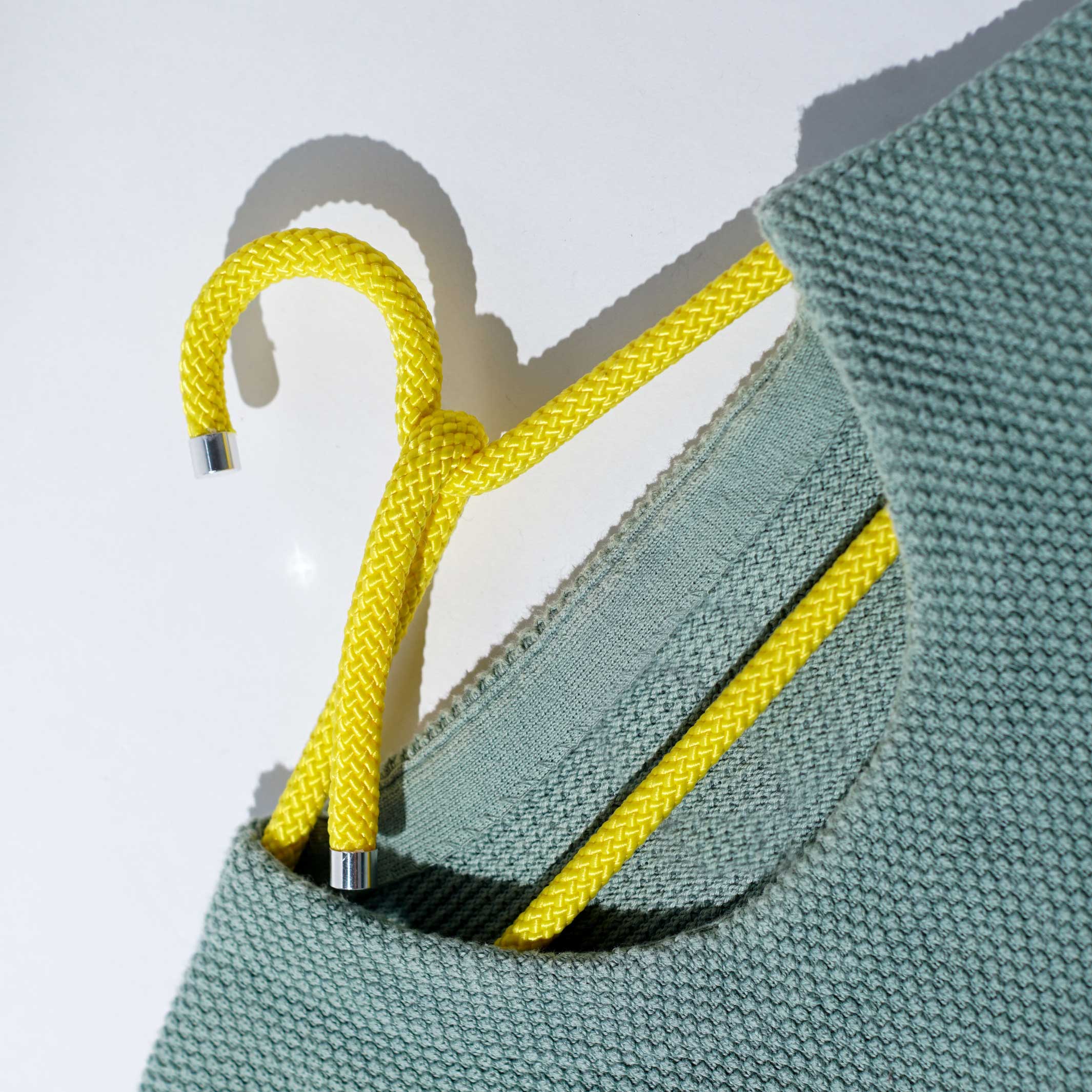 CINTRE EN CORDE POUR ENFANTS | Cintre textile pour enfants en corde | Ensemble de 3 | Produits à la menthe poivrée