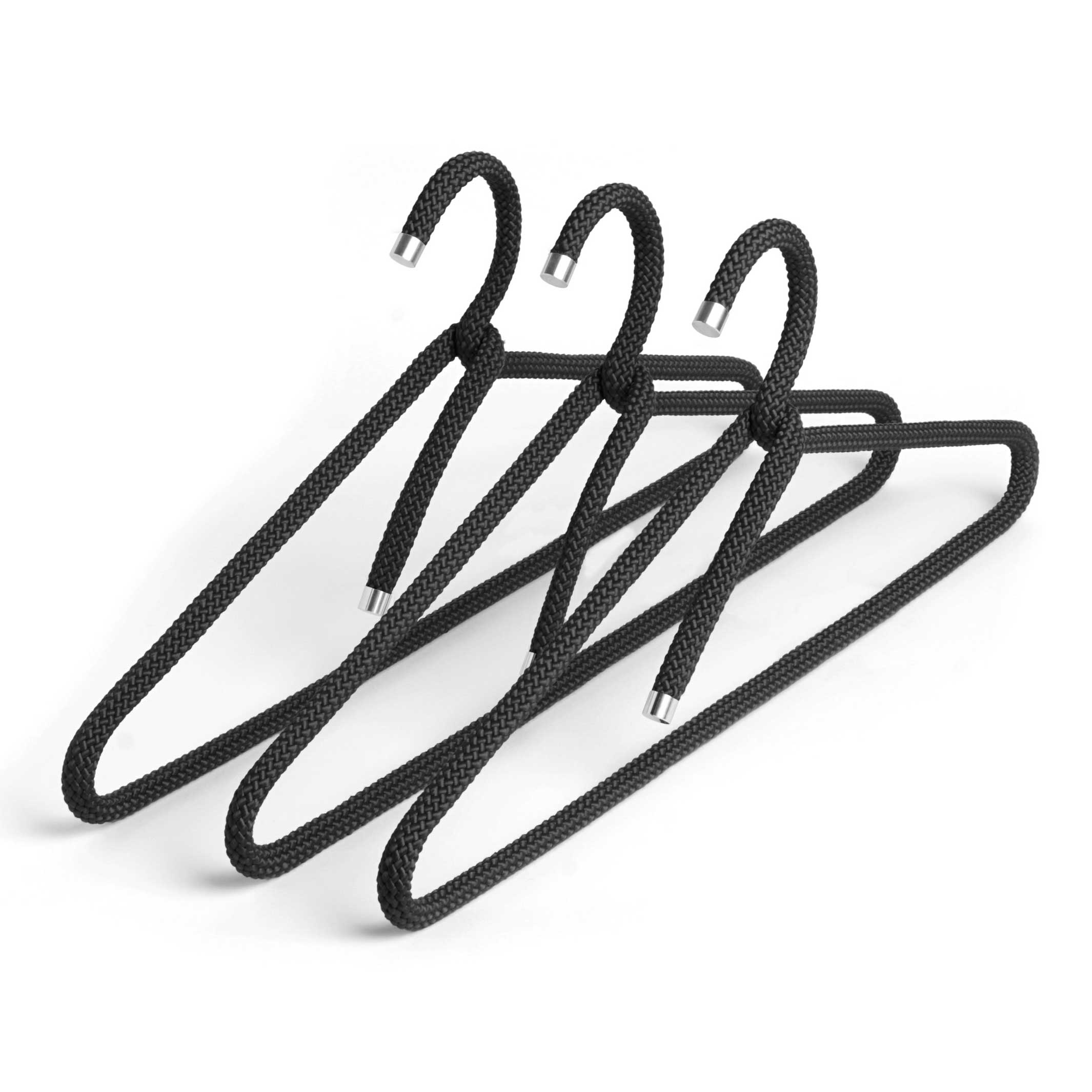 CINTRE EN CORDE POUR ENFANTS | Cintre textile pour enfants en corde | Ensemble de 3 | Produits à la menthe poivrée