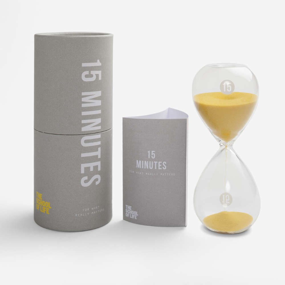 15 MINUTEN TIMER | SANDUHR | The School of Life