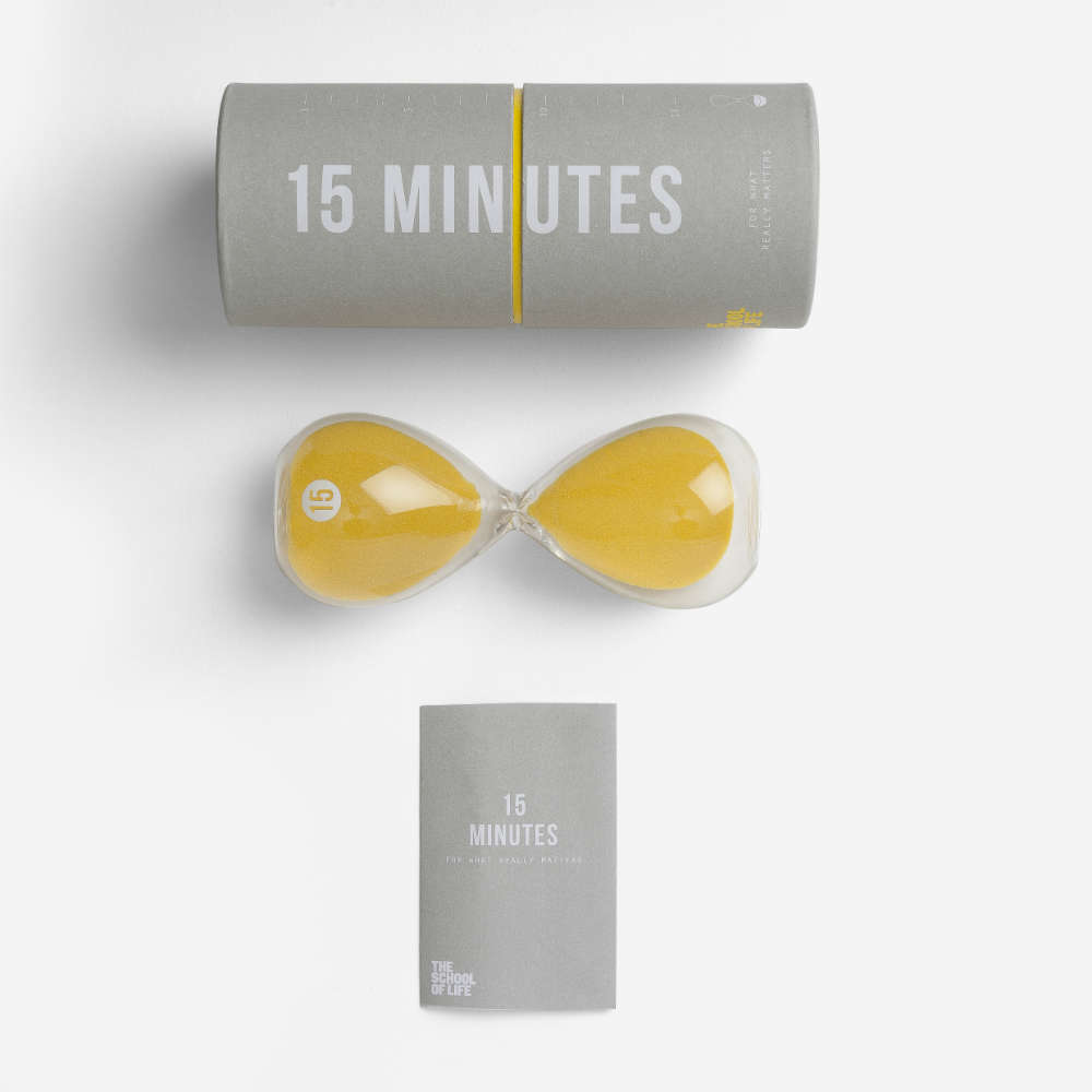 15 MINUTEN TIMER | SANDUHR | The School of Life