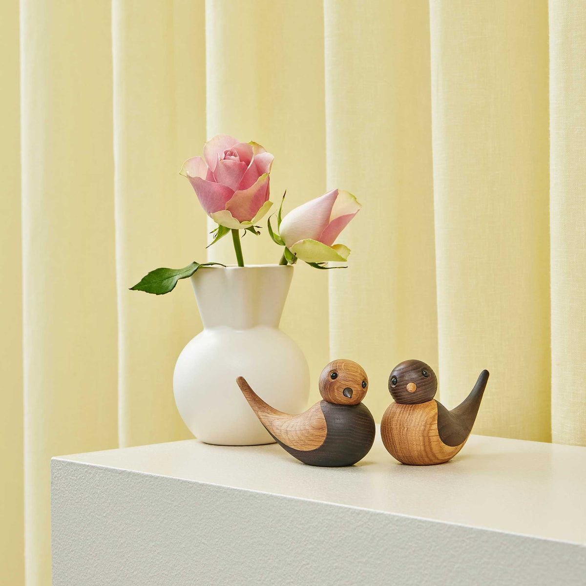 Holzschwalben-Paar Soulmates – Eiche · 14 cm | Spring Copenhagen