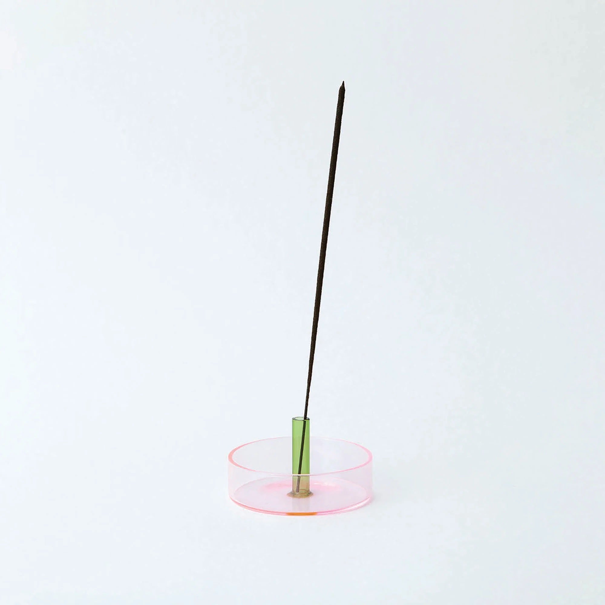 DUO TONE INCENSE - dual color Glass Incense Stick Holder | Block Design