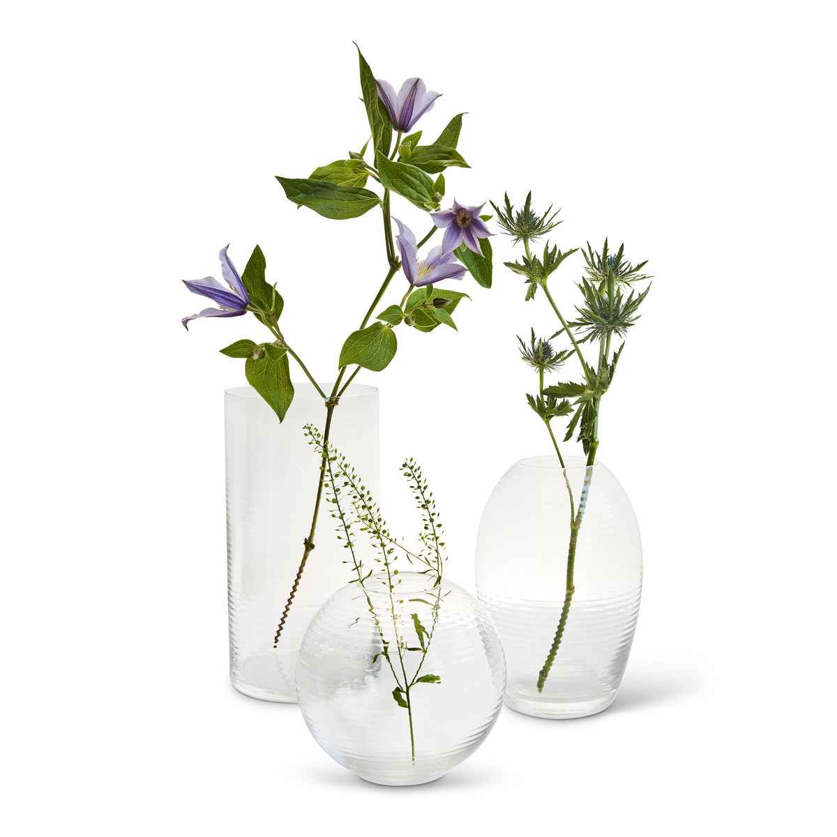 Glass Vase Laine Cylindrical – 25 cm | Spring Copenhagen