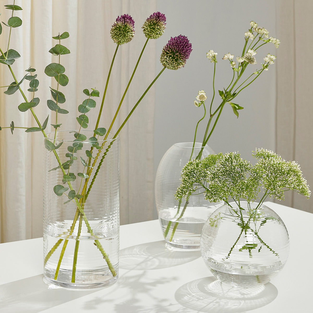 Glass Vase Laine Cylindrical – 25 cm | Spring Copenhagen