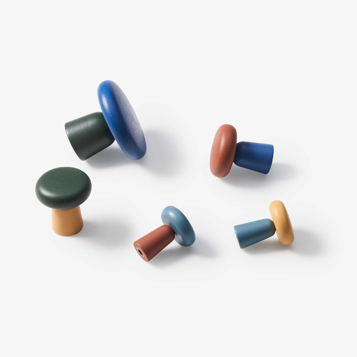 HARBOR WALL HOOKS | vers. GARDEROBENHAKEN | 5er Set | Pat Kim | Areaware