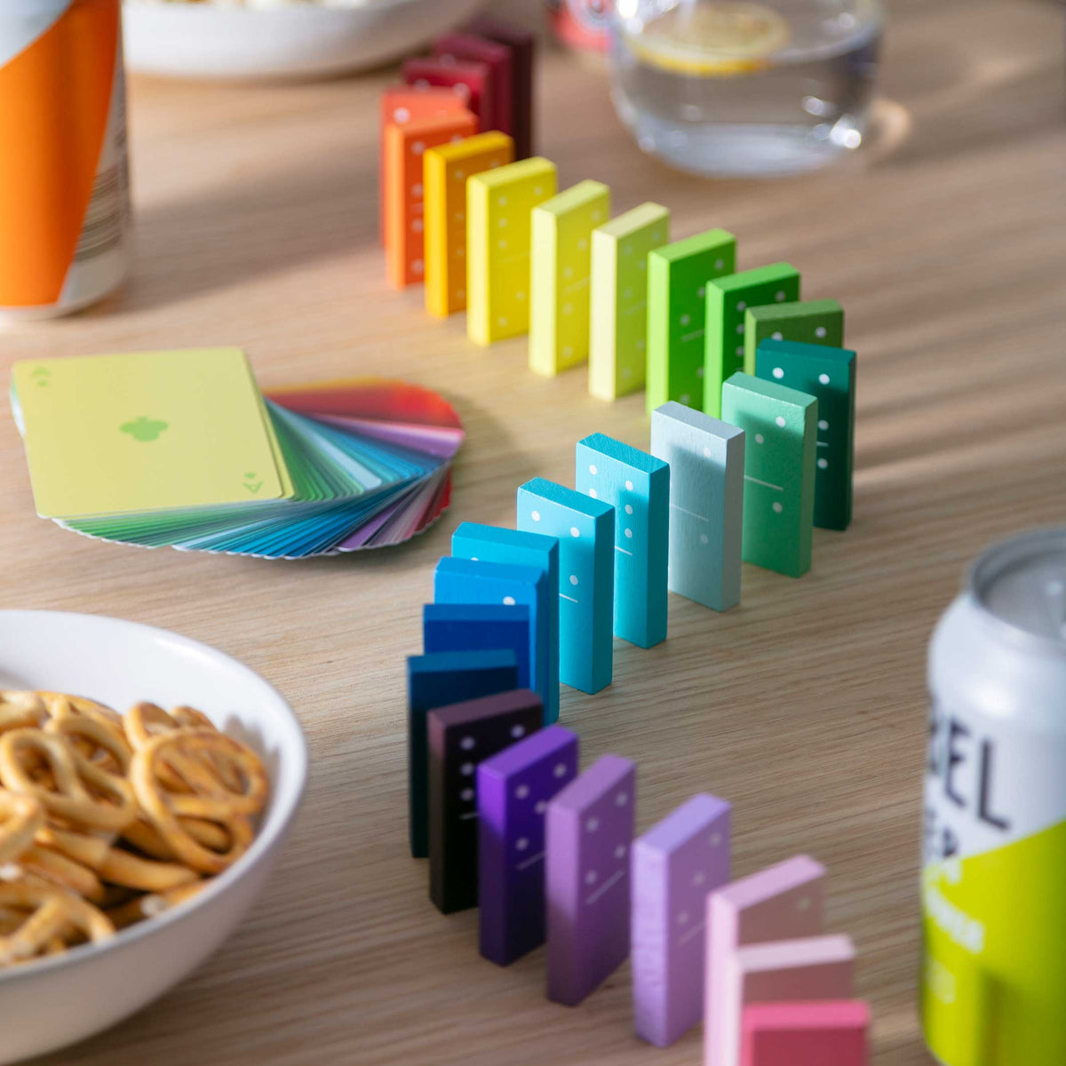 GRADIENT DOMINOES | 28 wooden pieces | Block Design