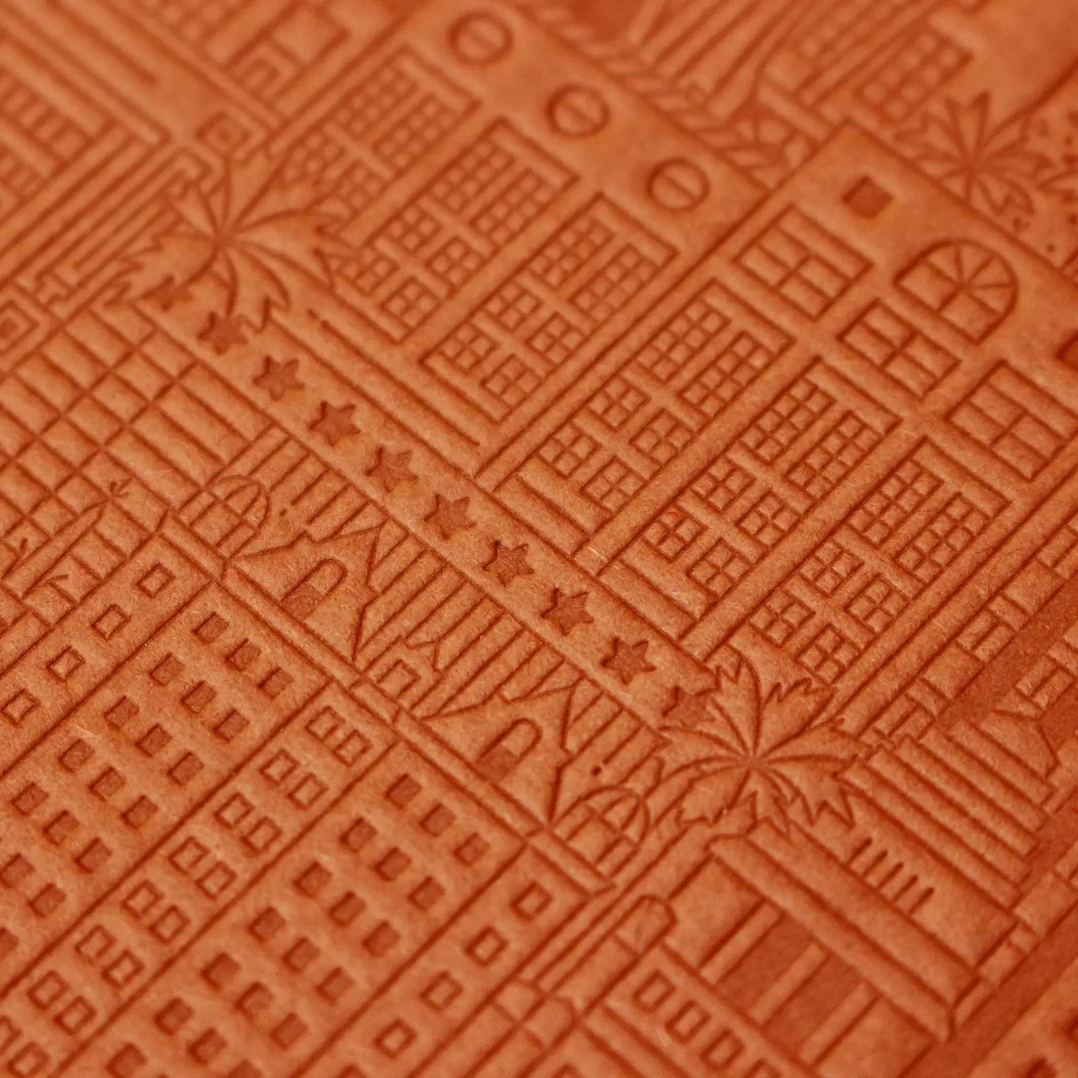 LOS ANGELES NOTEBOOK - rostfarbenes Notizbuch - 18x13 cm & 128 Seiten | the city works