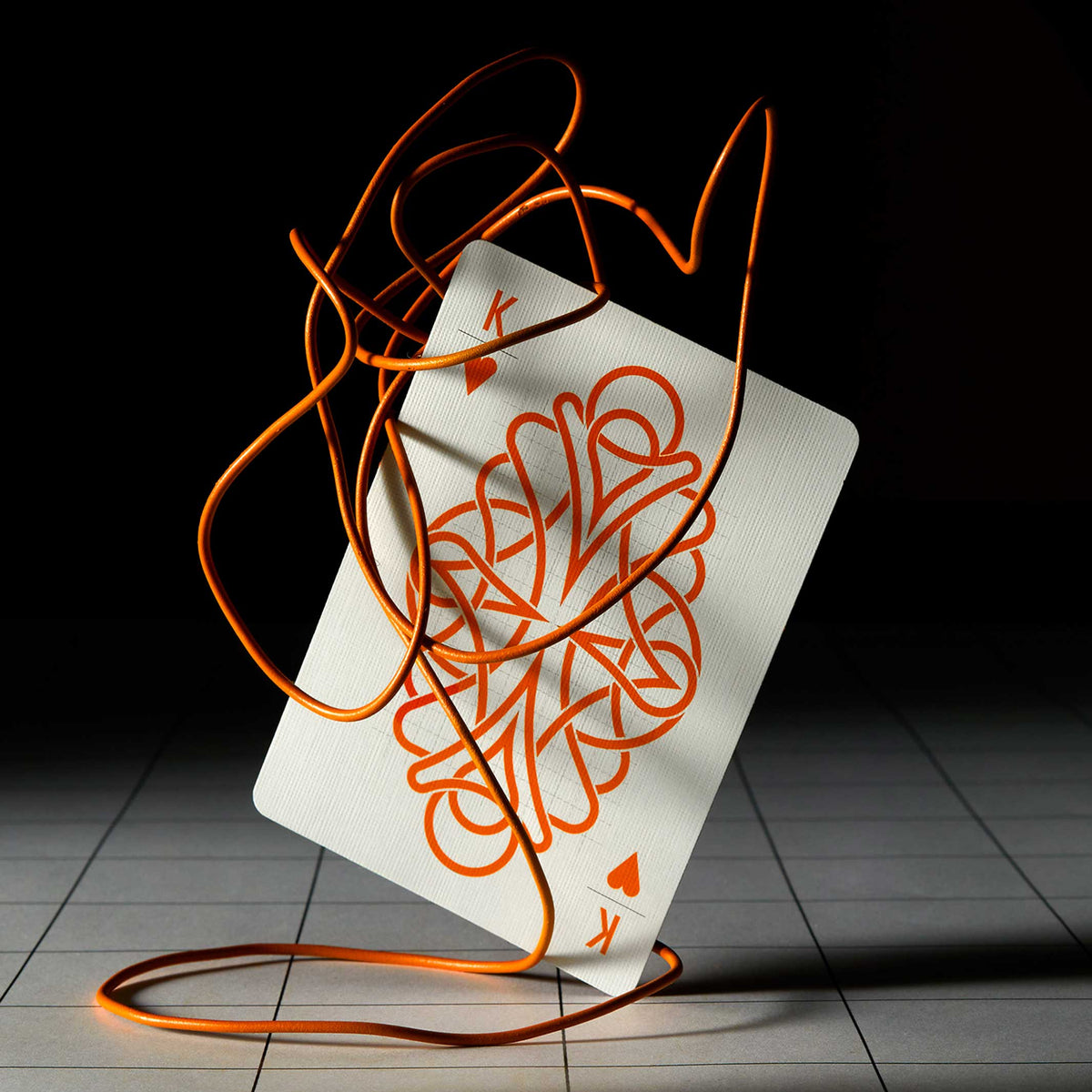 Cartes à jouer | CARTES DE JEU orange dans un emballage blanc | Craighill