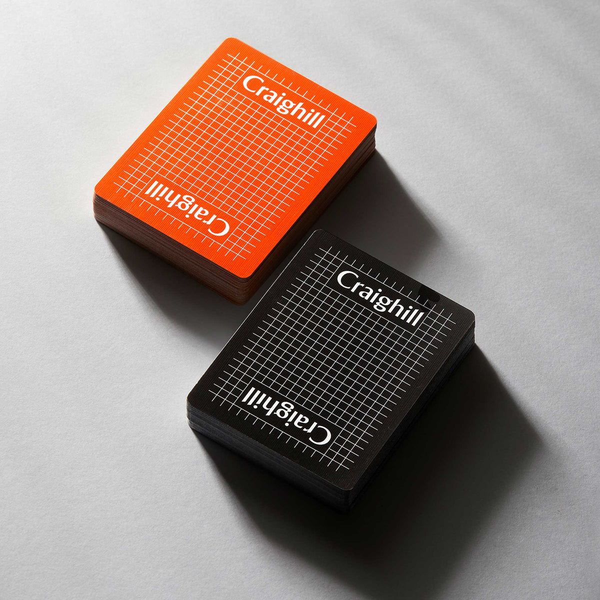 Cartes à jouer | CARTES DE JEU orange dans un emballage blanc | Craighill