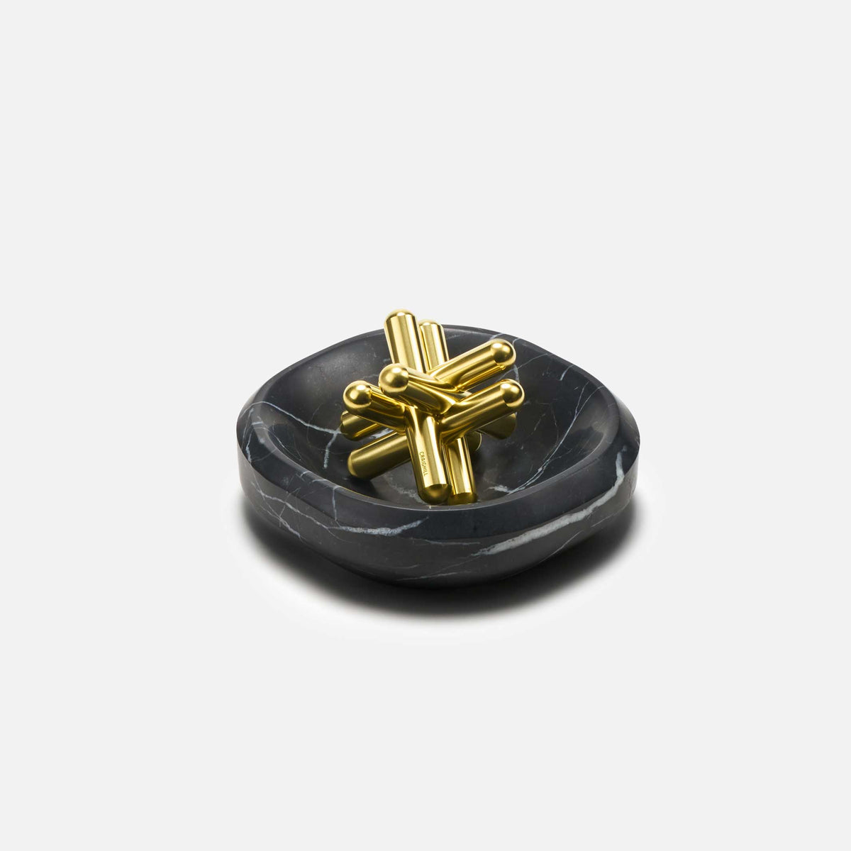 Facet Bowl – Marquina marmor · Ø 14 cm | Craighill