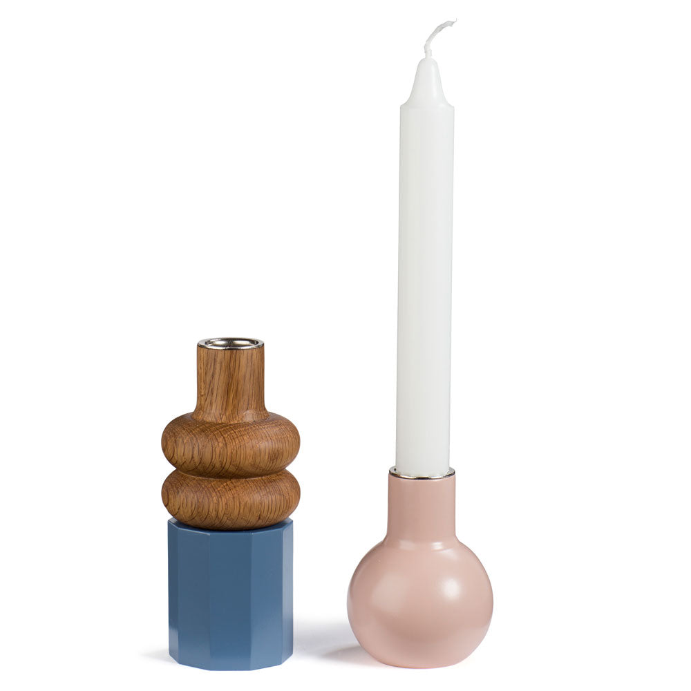 Candleholders Wood Lights Blossom – Oak · Set of 3 | Spring Copenhagen