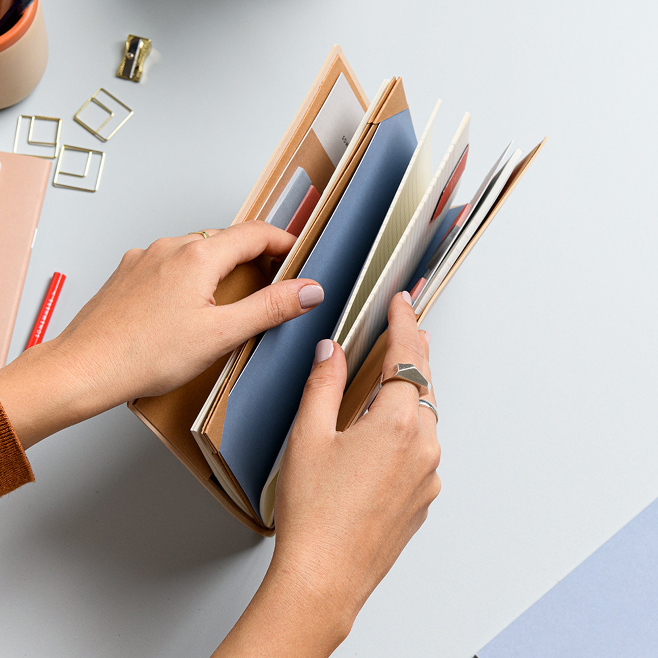 BRILLIANT THOUGHTS - Modulares Journal - A5 Softcover Notizbuch-Umschlag - Your Way Kollektion | Somewhere