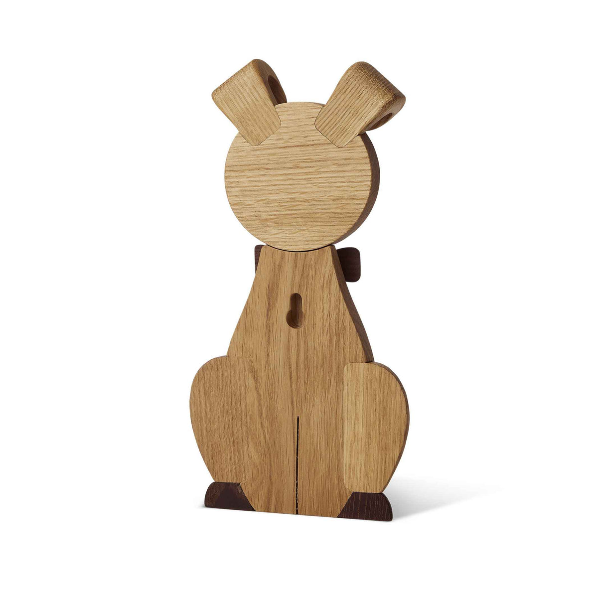 Wooden Dog Ornament Happy – Oak · 22 cm | Spring Copenhagen