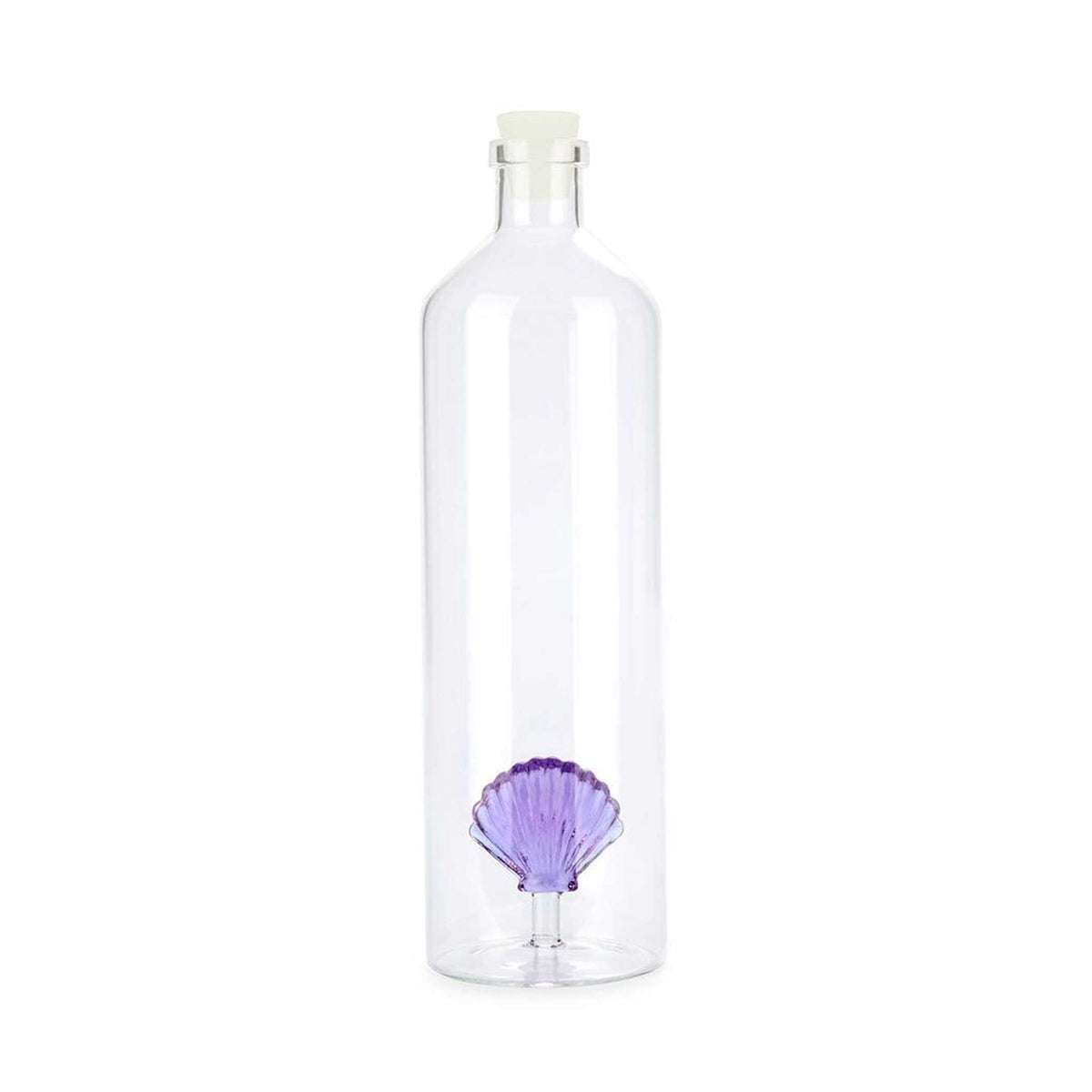 Glasflasche Atlantis Muschel – Flieder · 1,2 L | Balvi