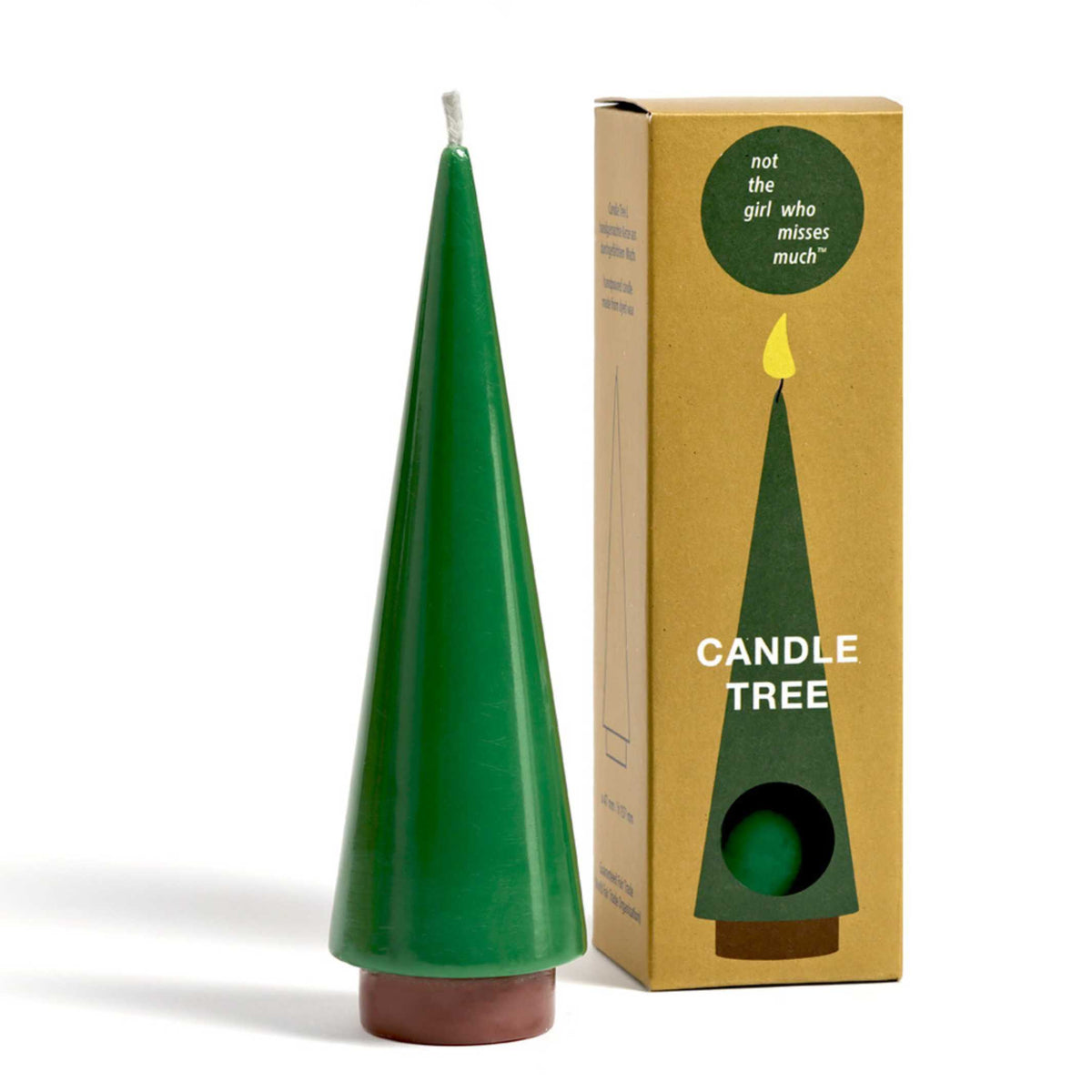 Bougie sapin L – Émeraude · 15,7 cm | not the girl who misses much