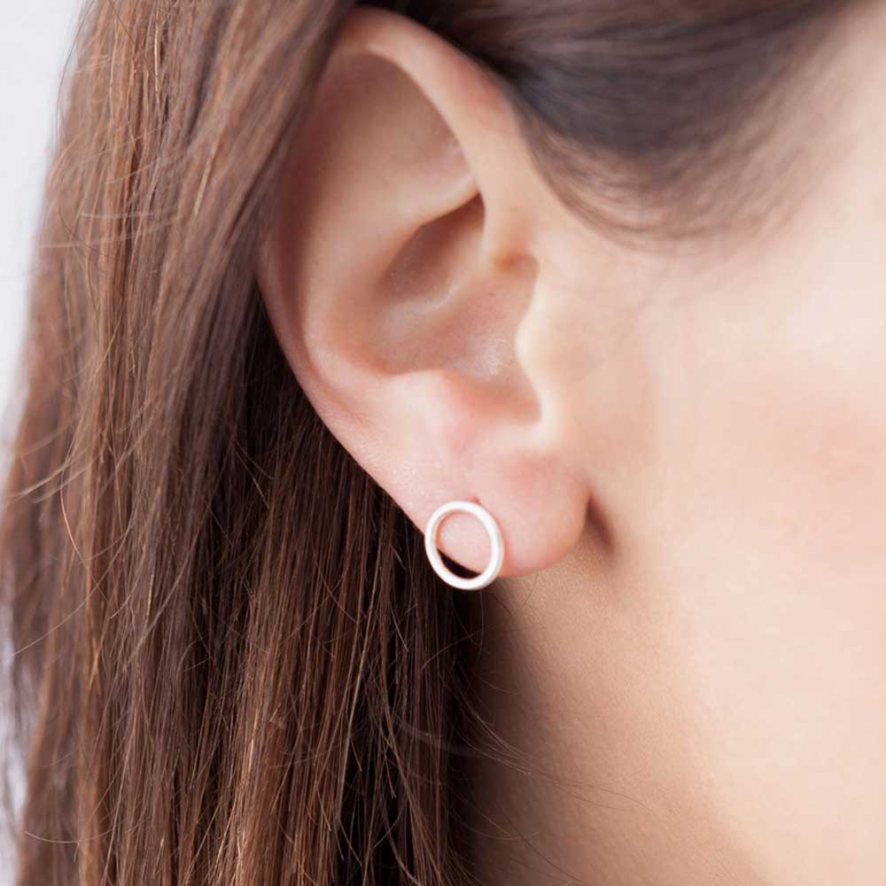 SPIRALE | CLOUS D'OREILLES en argent sterling 925 brillant | D=10mm | Jonathan Radetz