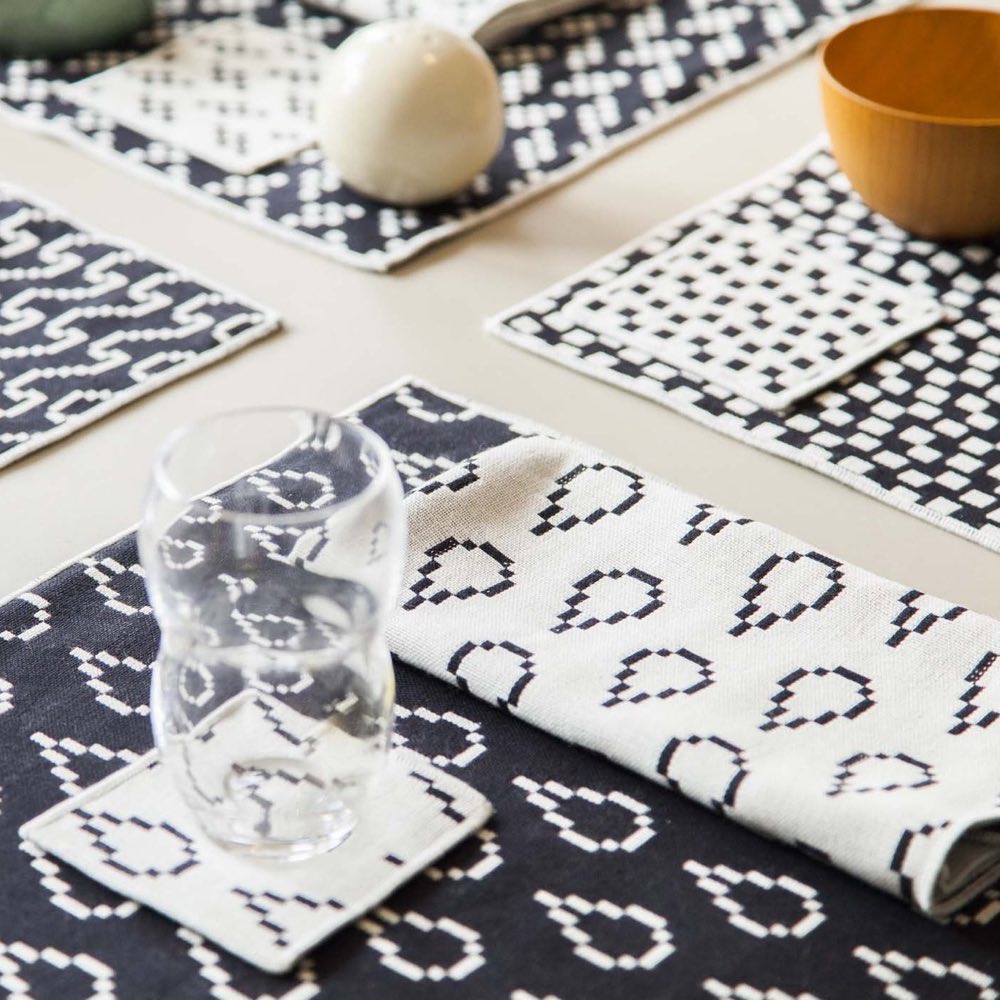 BITMAP TEXTILES | 4 STOFFSERVIETTEN | Susan Kare | Areaware