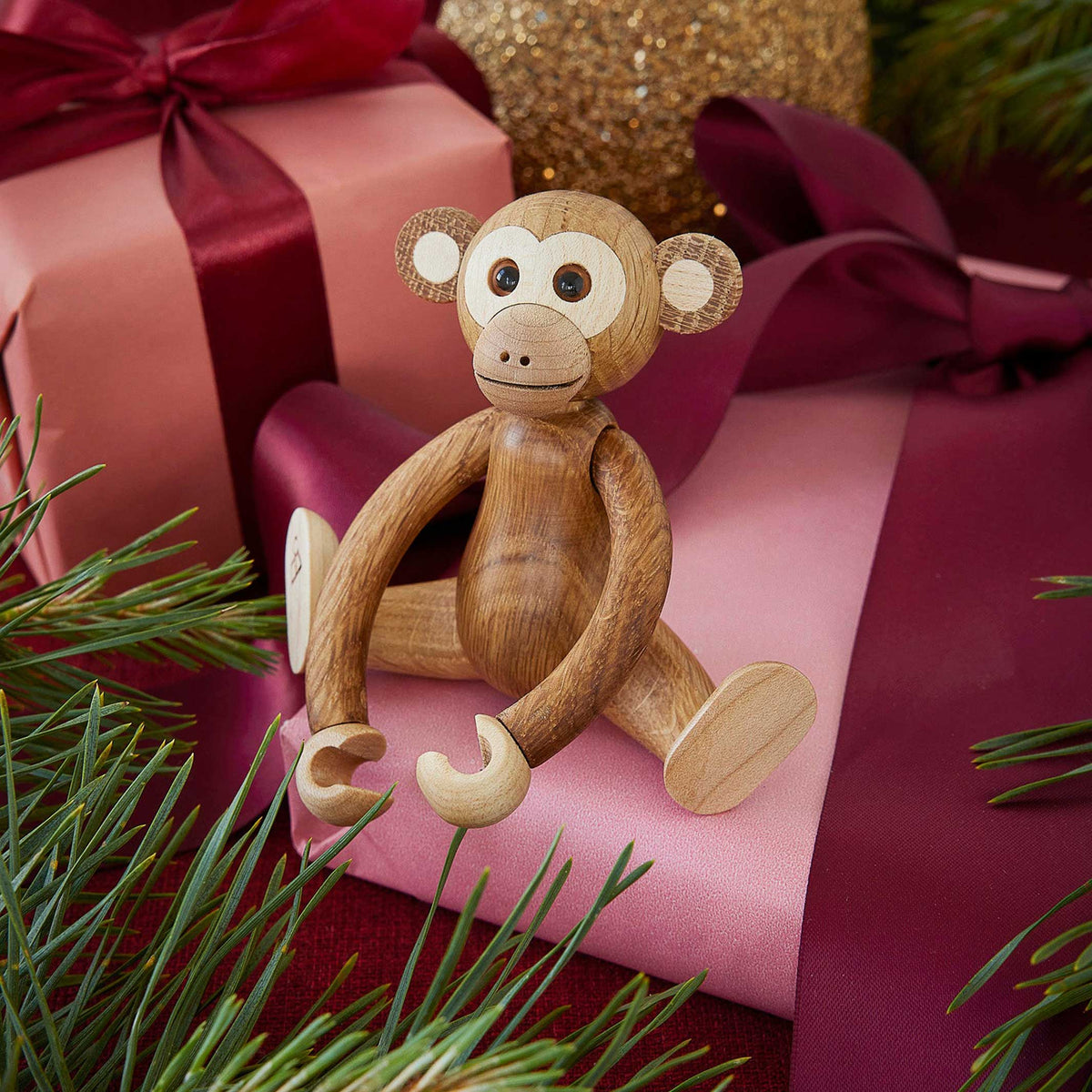 Wooden Monkey Jolly – Oak · 11 cm | Spring Copenhagen