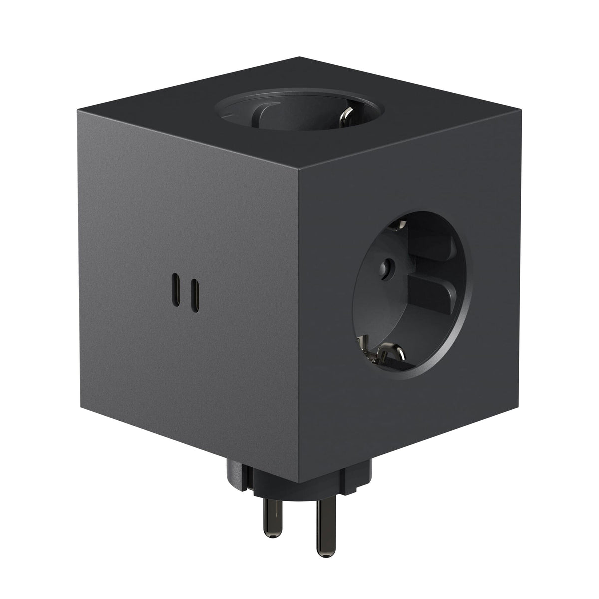 SQUARE 2 - Multiprise 3 prises - noir CUBE - 2x USB-C 30W | Avolt