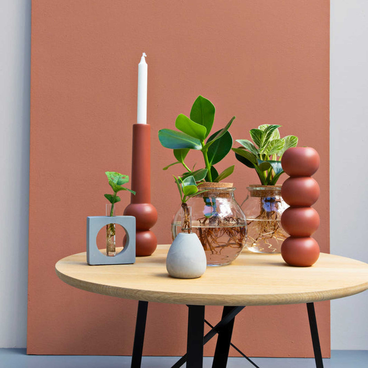 Kerzenhalter "Cone High" – Buche · 32 cm | Lemon Lily