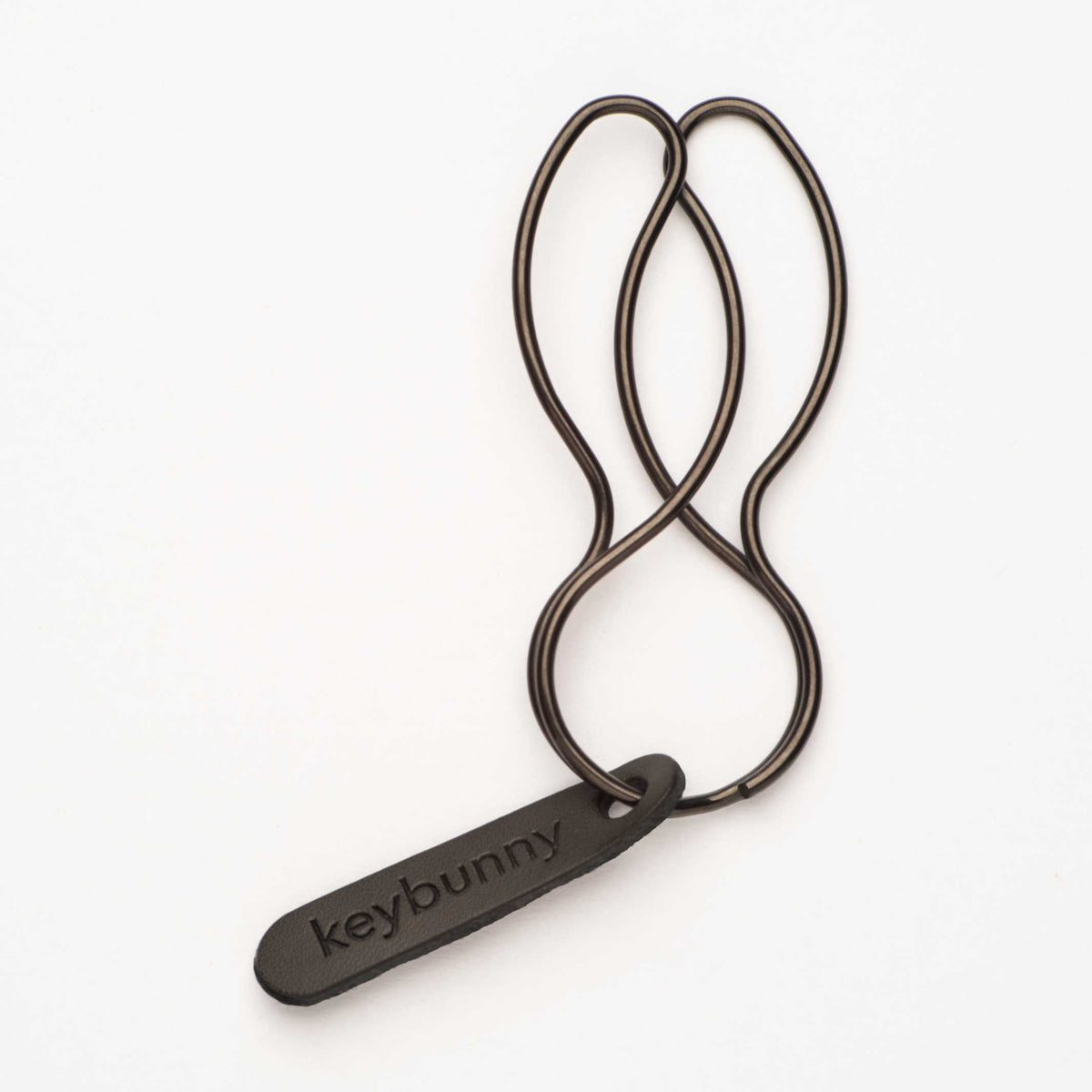 KEYBUNNY STEALTH BLACK - Porte-clés avec clip de retenue | lapin clé
