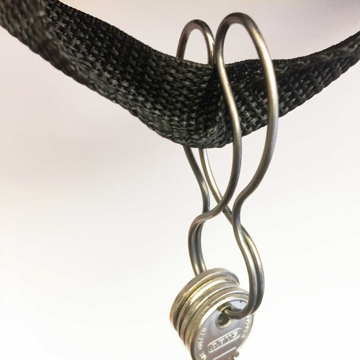 KEYBUNNY SIMPLY SILVER - Porte-clés avec clip de retenue | lapin clé